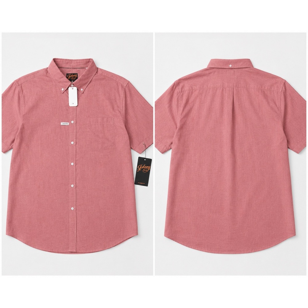 Johnny Bigg Shirt Mens 3XL Fresno Linen Cotton Rose Pink Old Money Coastal